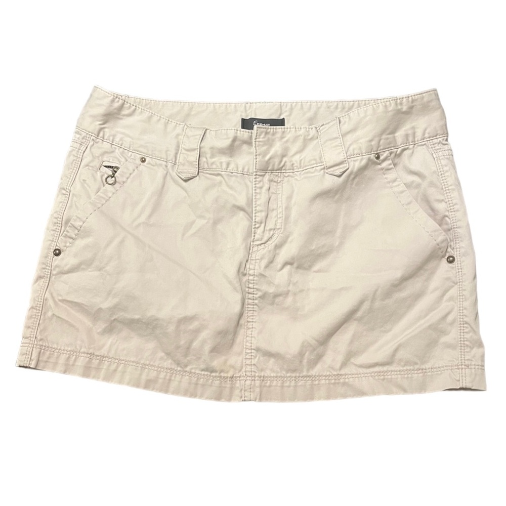 Y2K Women’s Express Khaki Low Rise Mini Skirt
